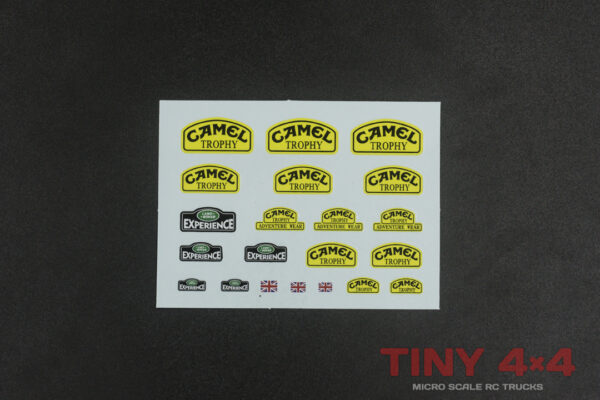 1/35 1/32 Camel Trophy Decals for Orlandoo Hunter