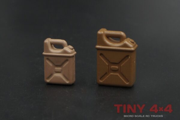 Brown Jerry Cans for 1/32 and 1/24 Micro RCs