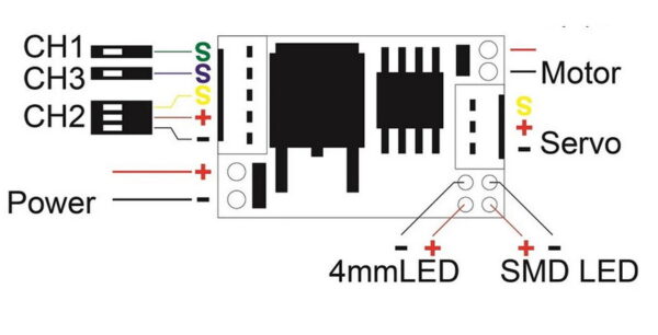 TS0002 Orlandoo Electronic Speed Controller ESC